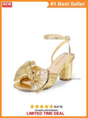 Bow Knot Open Toe Block Heel Sandals Crinkle Satin Evening Heels